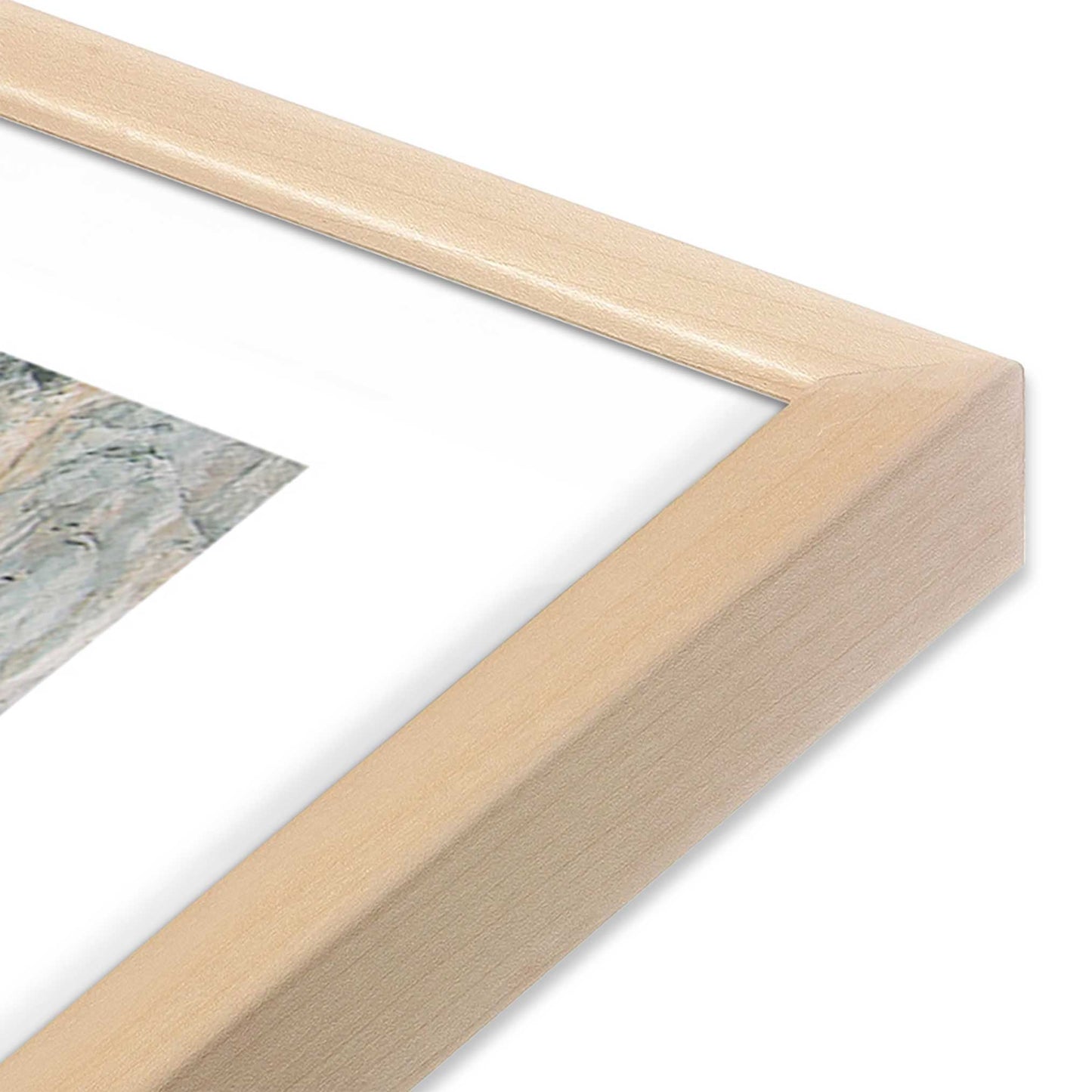 [Color:Raw Maple] Picture of art in a Raw Maple frame of the corner