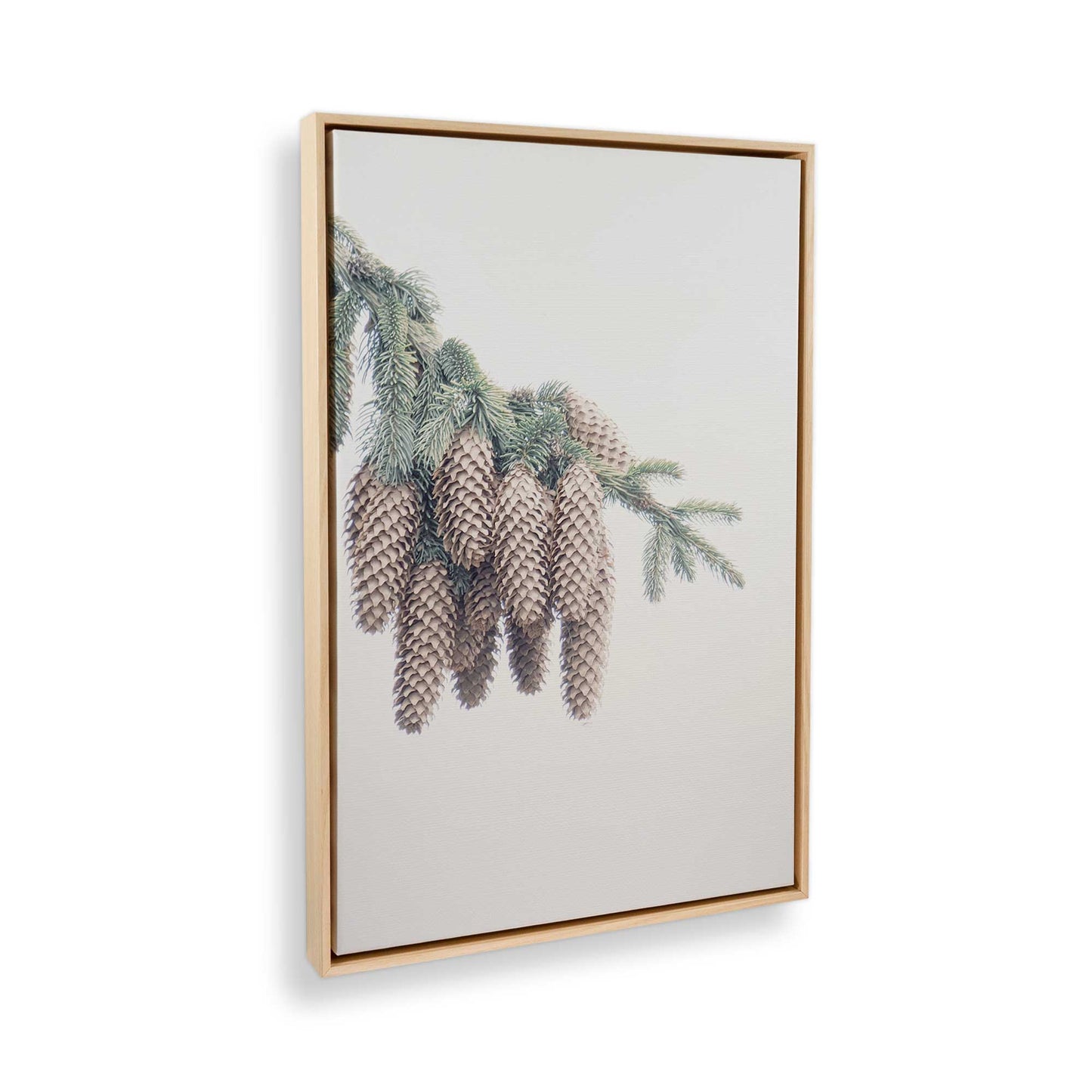 [Color:American Maple] Picture of art in a American Maple frame at an angle