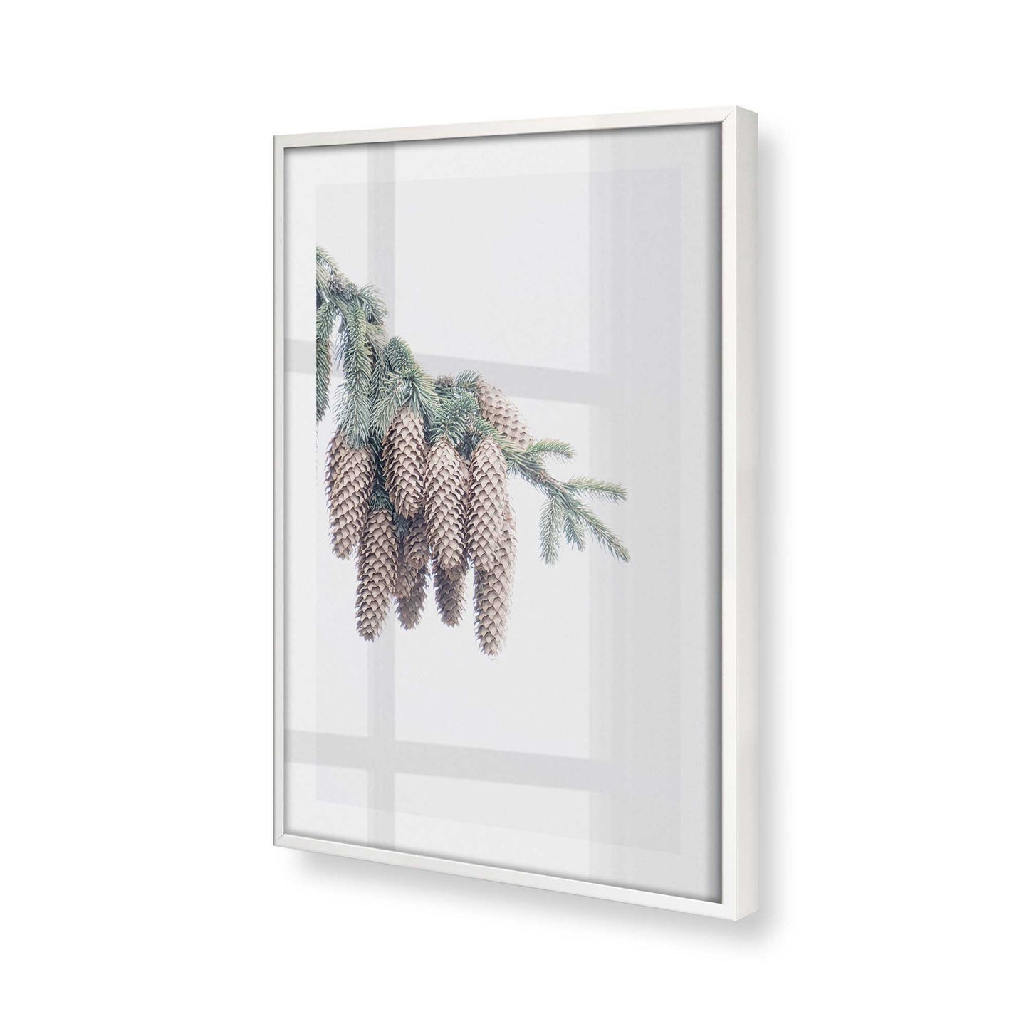 [Color:Opaque White] Picture of art in a Opaque White frame at an angle