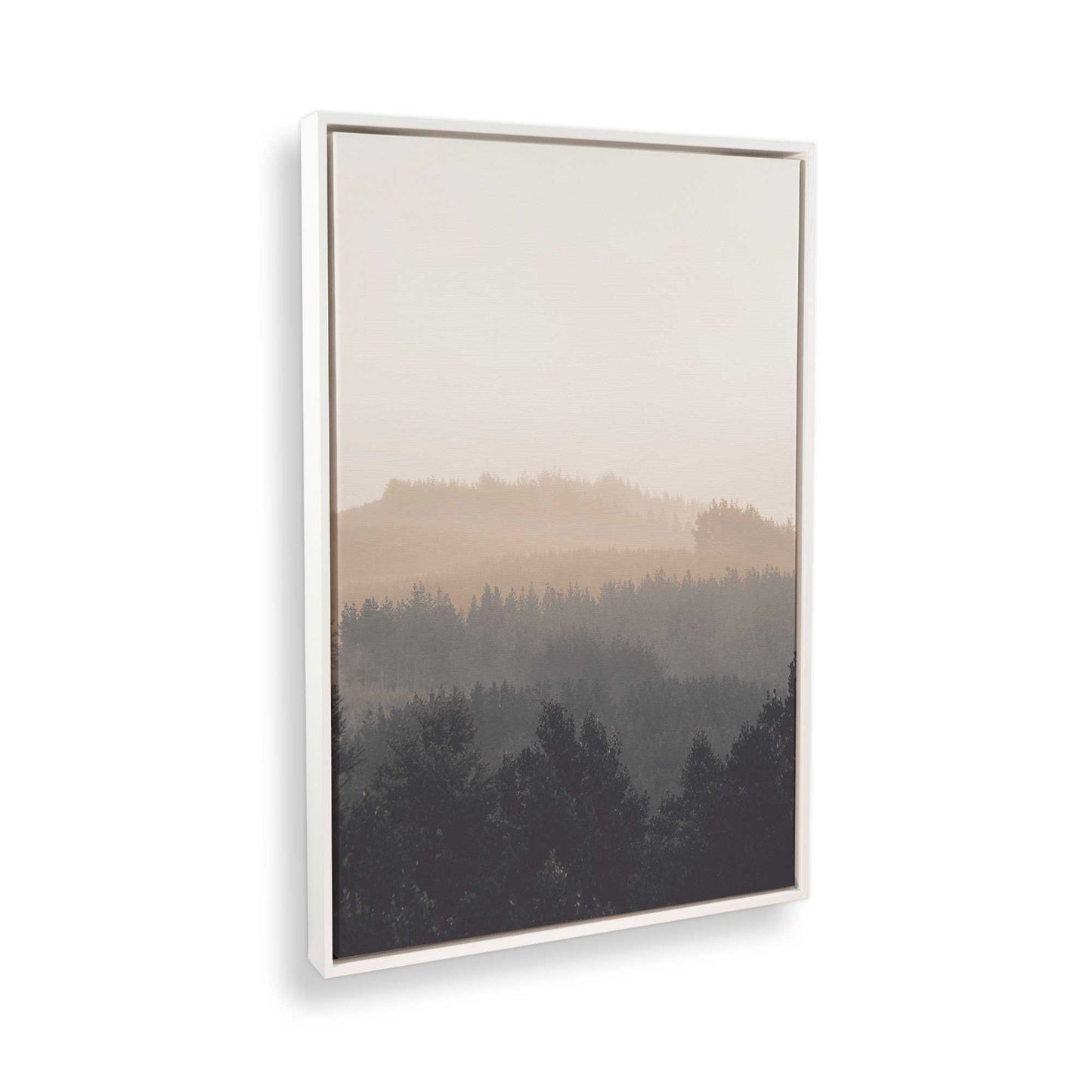 [Color:Opaque White] Picture of art in a White frame at an angle