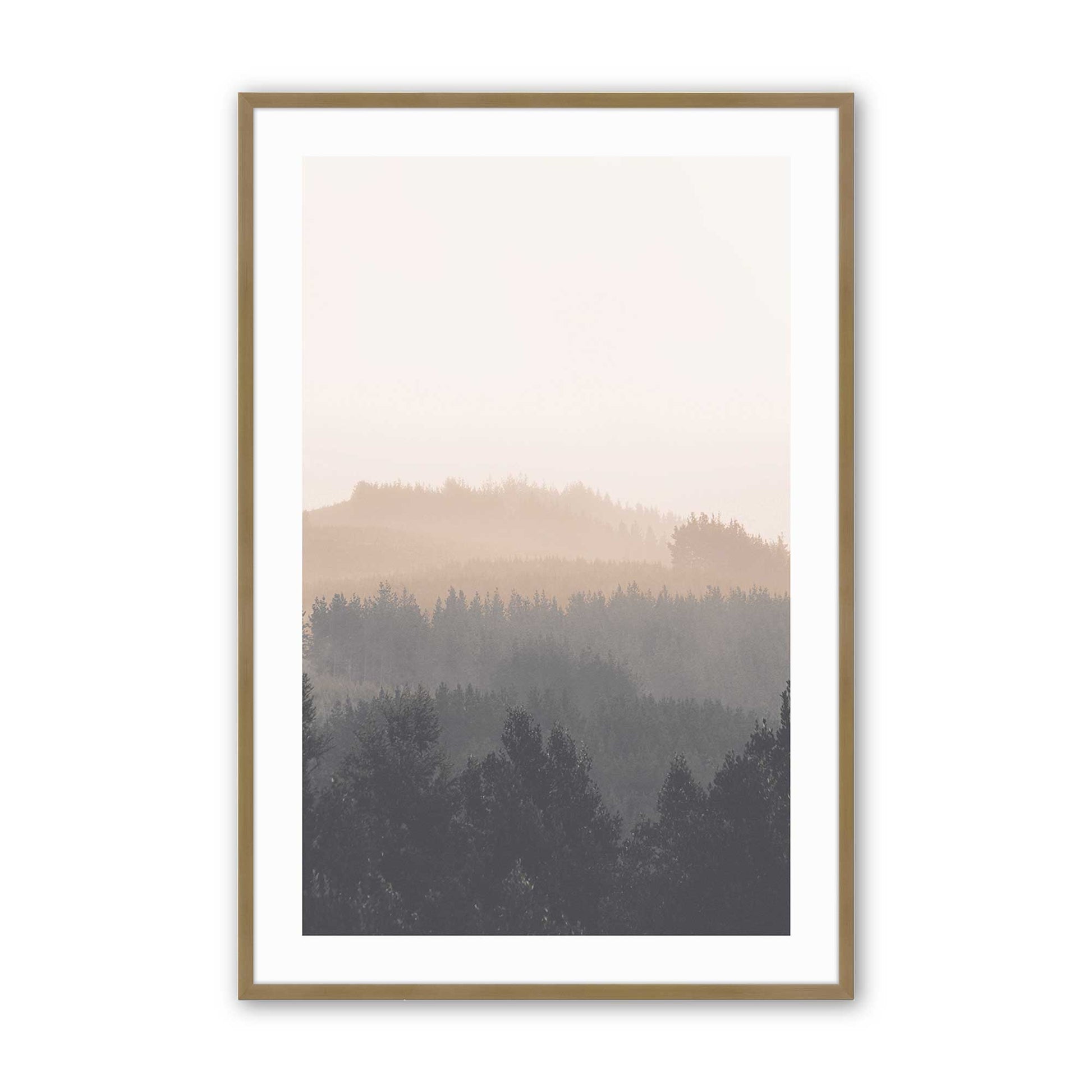 [Color:Brushed Gold] Picture of art in a Brushed Gold frame