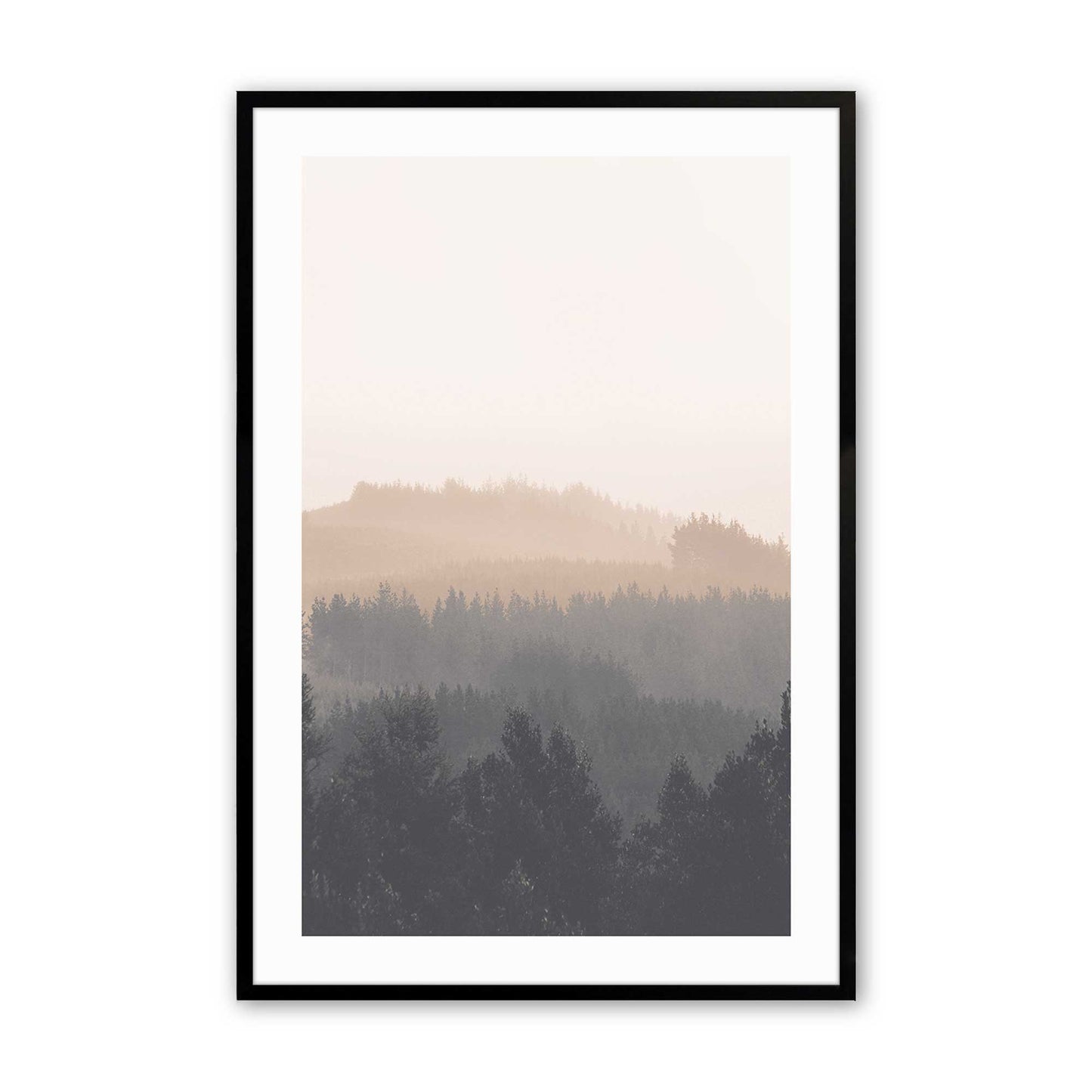 [Color:Satin Black], Picture of art in a Satin Black frame