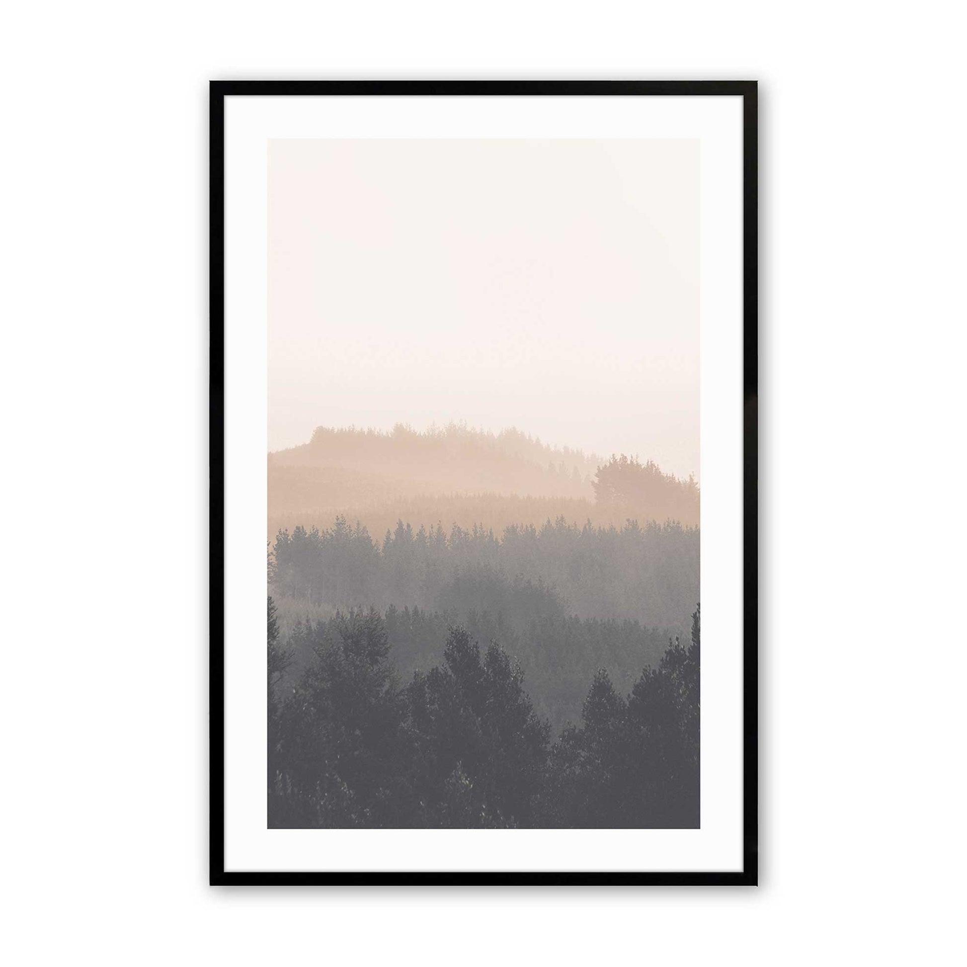 [Color:Satin Black], Picture of art in a Satin Black frame