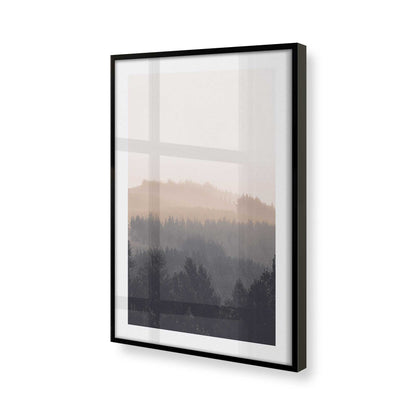 [Color:Satin Black] Picture of art in a Satin Black frame at an angle