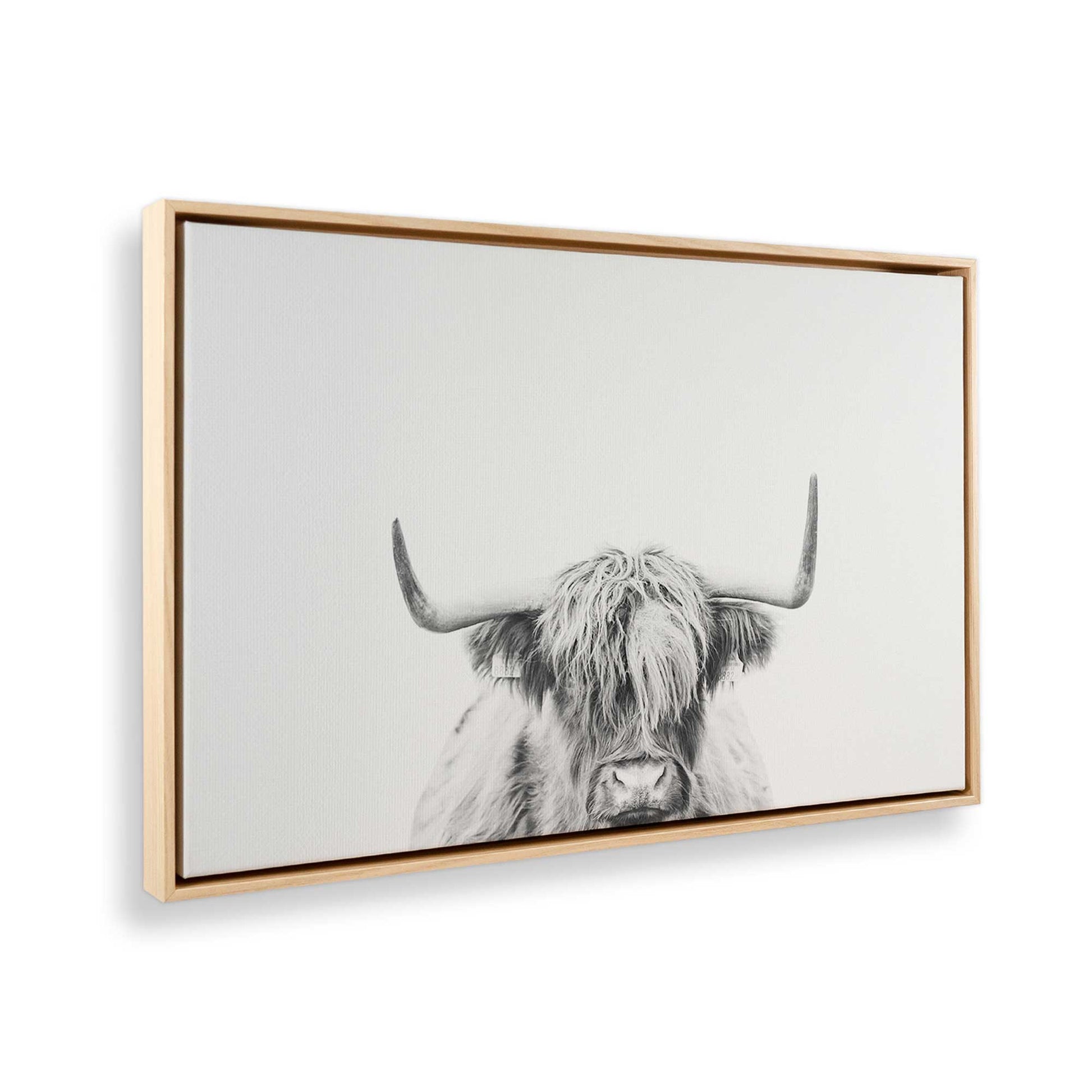 [Color:American Maple] Picture of art in a American Maple frame at an angle