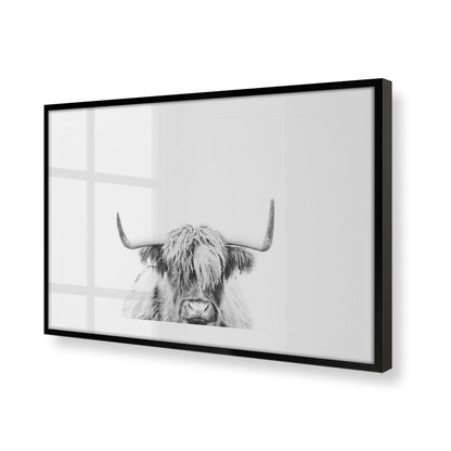 [Color:Satin Black] Picture of art in a Satin Black frame at an angle