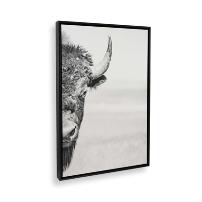 [Color:Satin Black] Picture of art in a Satin Black frame at an angle