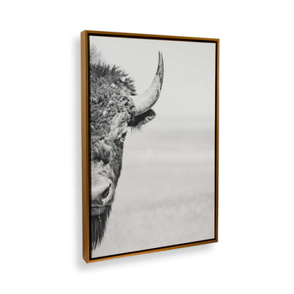 [Color:Polished Gold] Picture of art in a Polished Gold frame at an angle