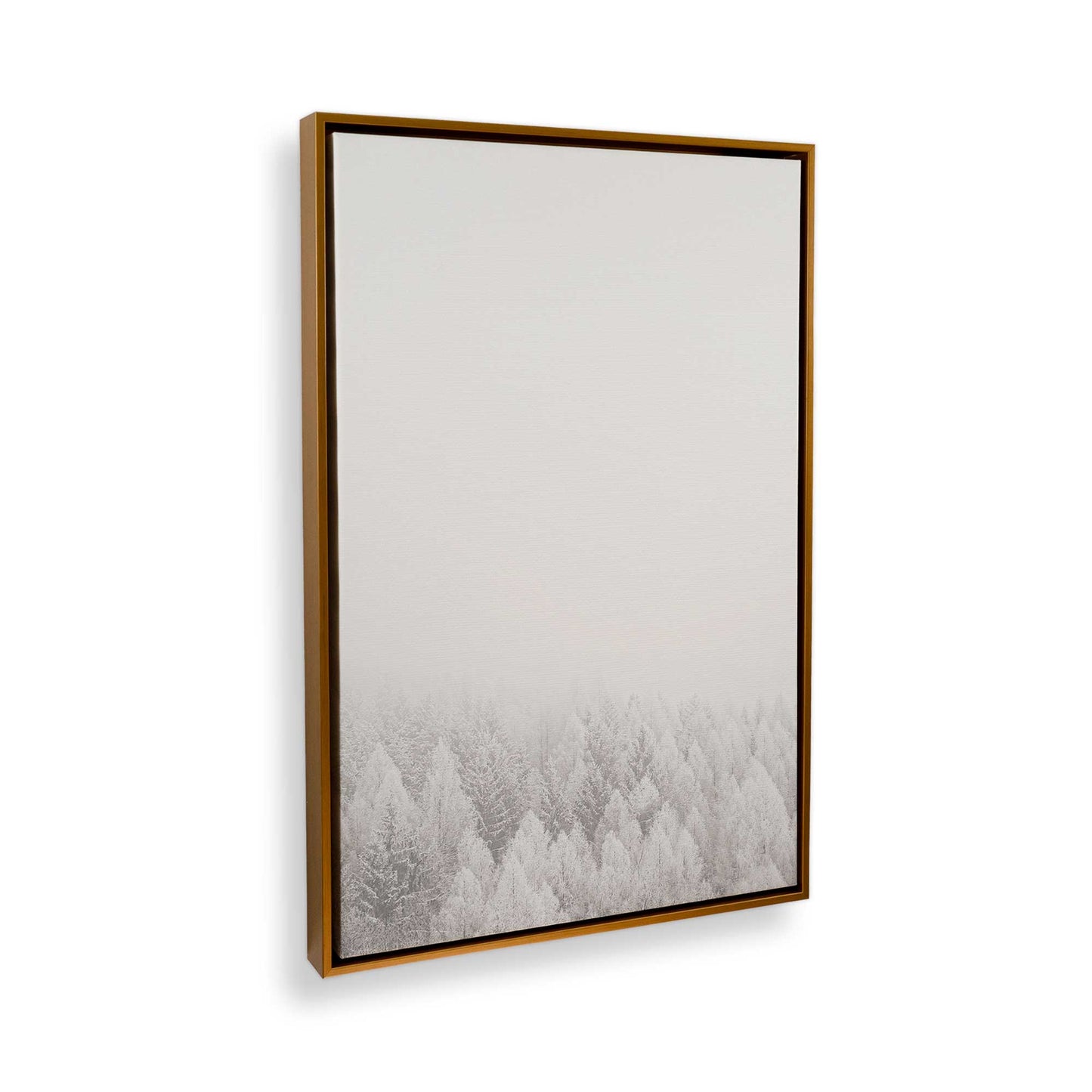 [Color:Polished Gold] Picture of art in a Polished Gold frame at an angle