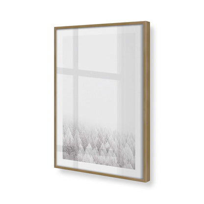 [Color:Brushed Gold] Picture of art in a Brushed Gold frame at an angle