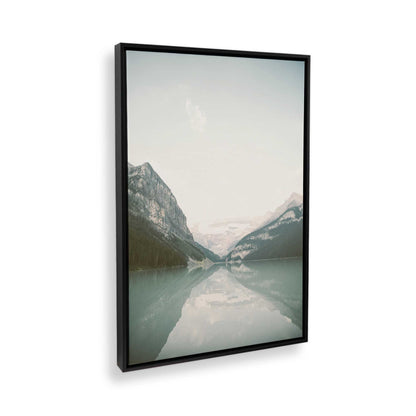 [Color:Satin Black] Picture of art in a Satin Black frame at an angle