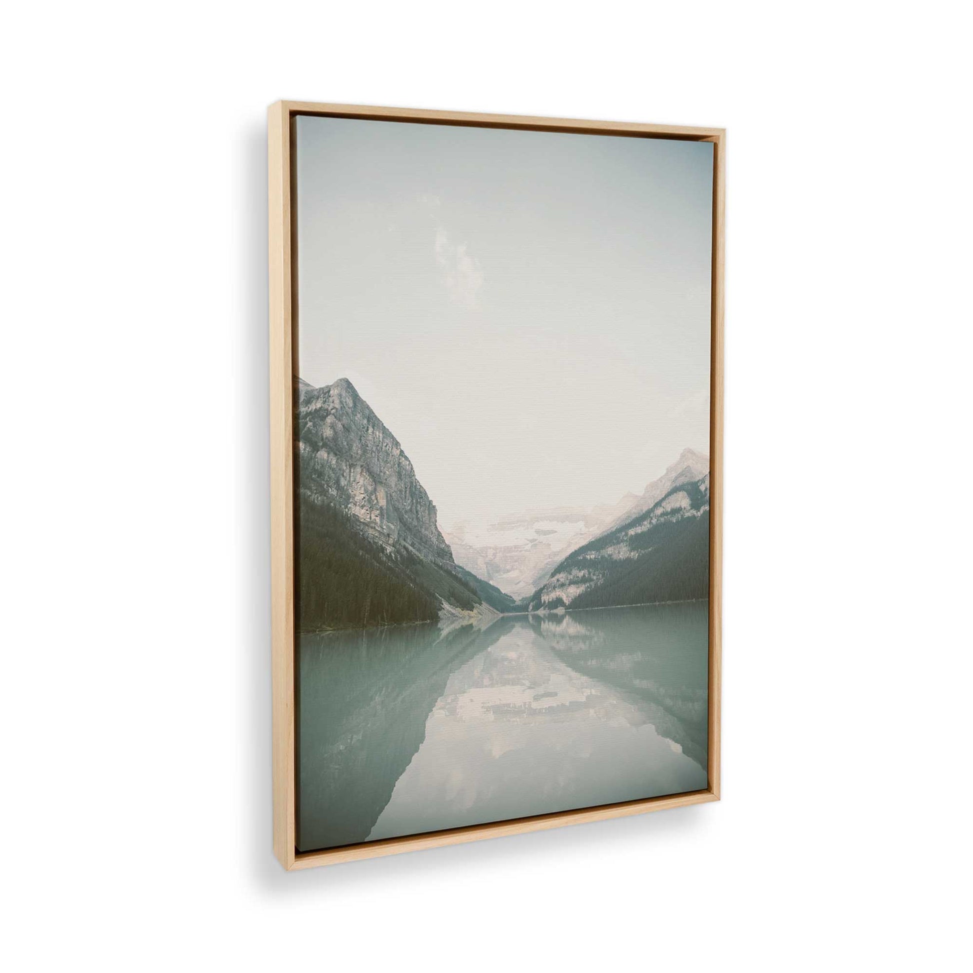 [Color:American Maple] Picture of art in a American Maple frame at an angle