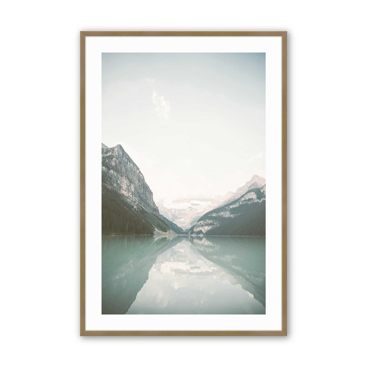 [Color:Brushed Gold] Picture of art in a Brushed Gold frame