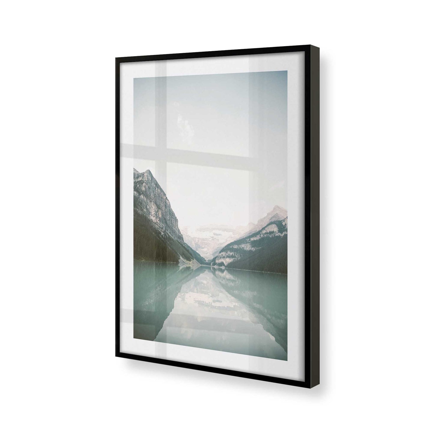 [Color:Satin Black] Picture of art in a Satin Black frame at an angle