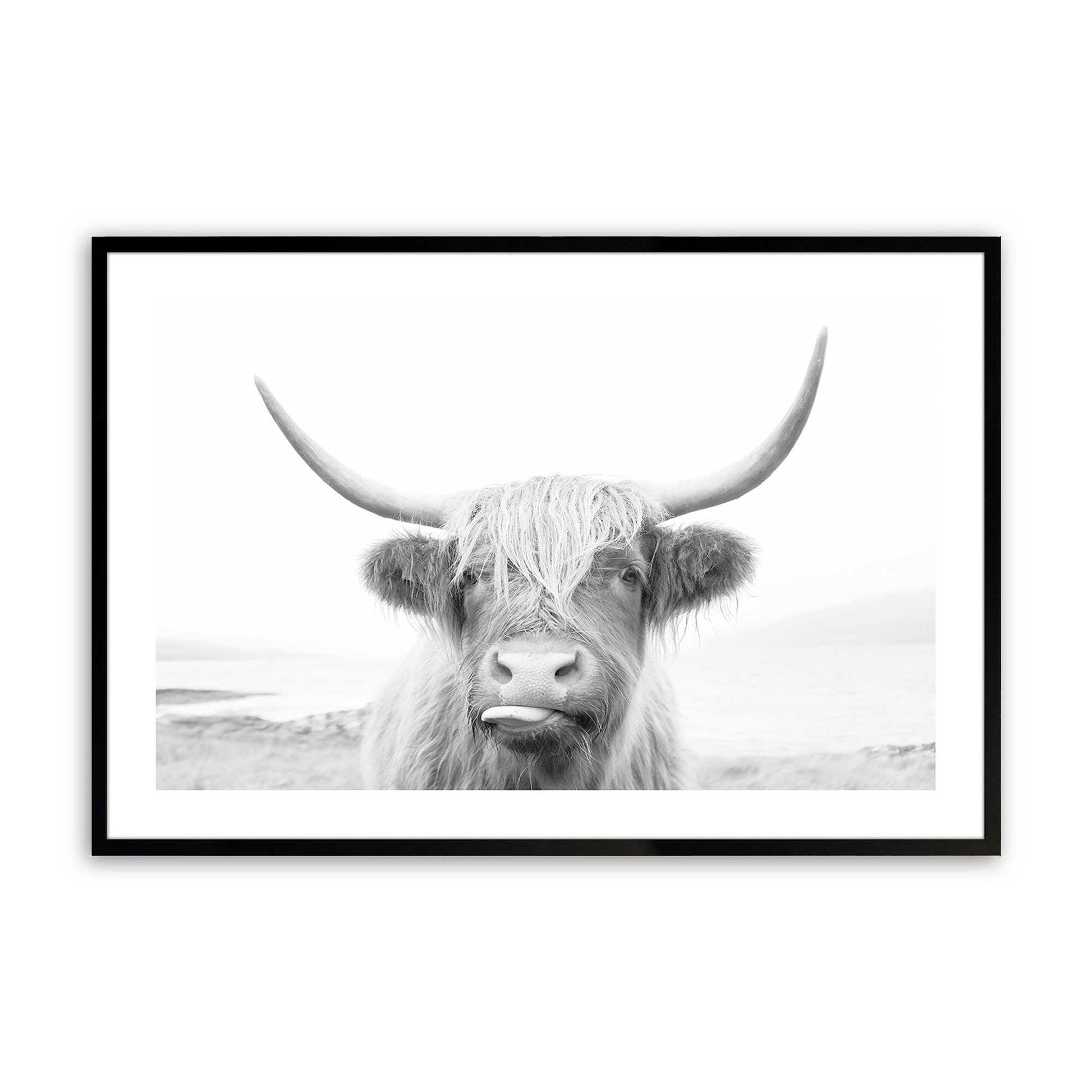 [Color:Satin Black], Picture of art in a Satin Black frame