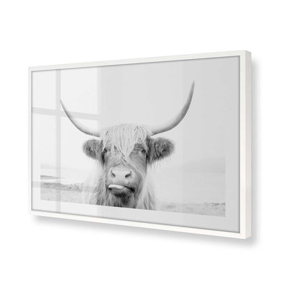 [Color:Opaque White] Picture of art in a Opaque White frame at an angle