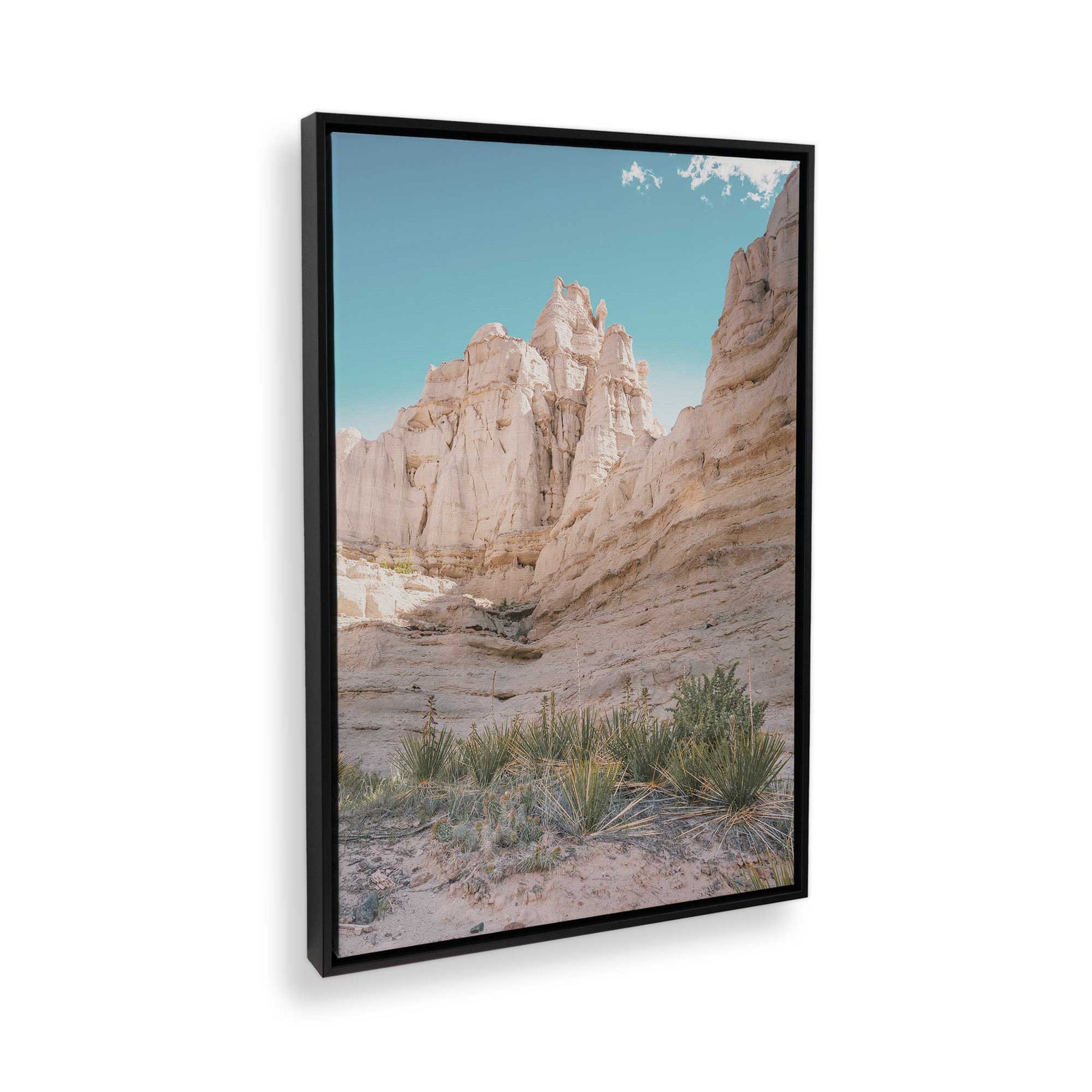 [Color:Satin Black] Picture of art in a Satin Black frame at an angle