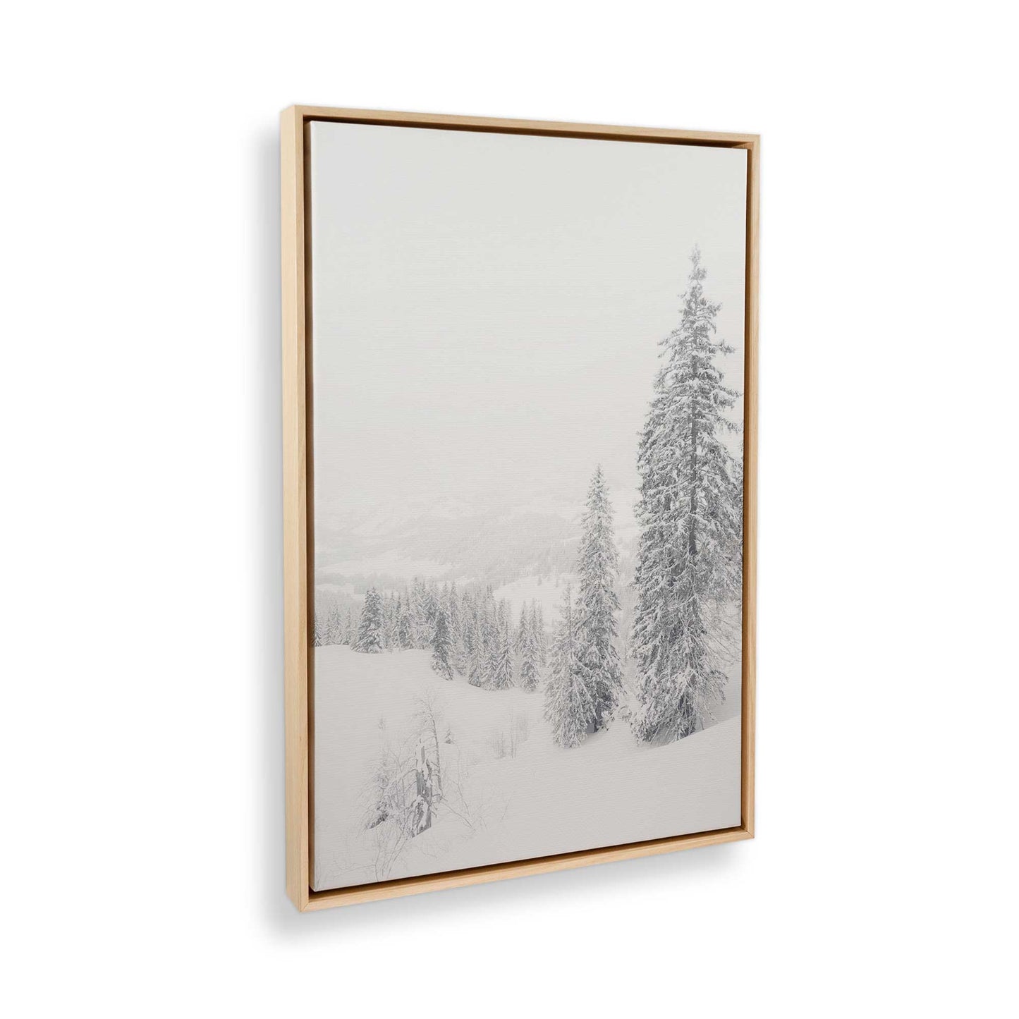 [Color:American Maple] Picture of art in a American Maple frame at an angle