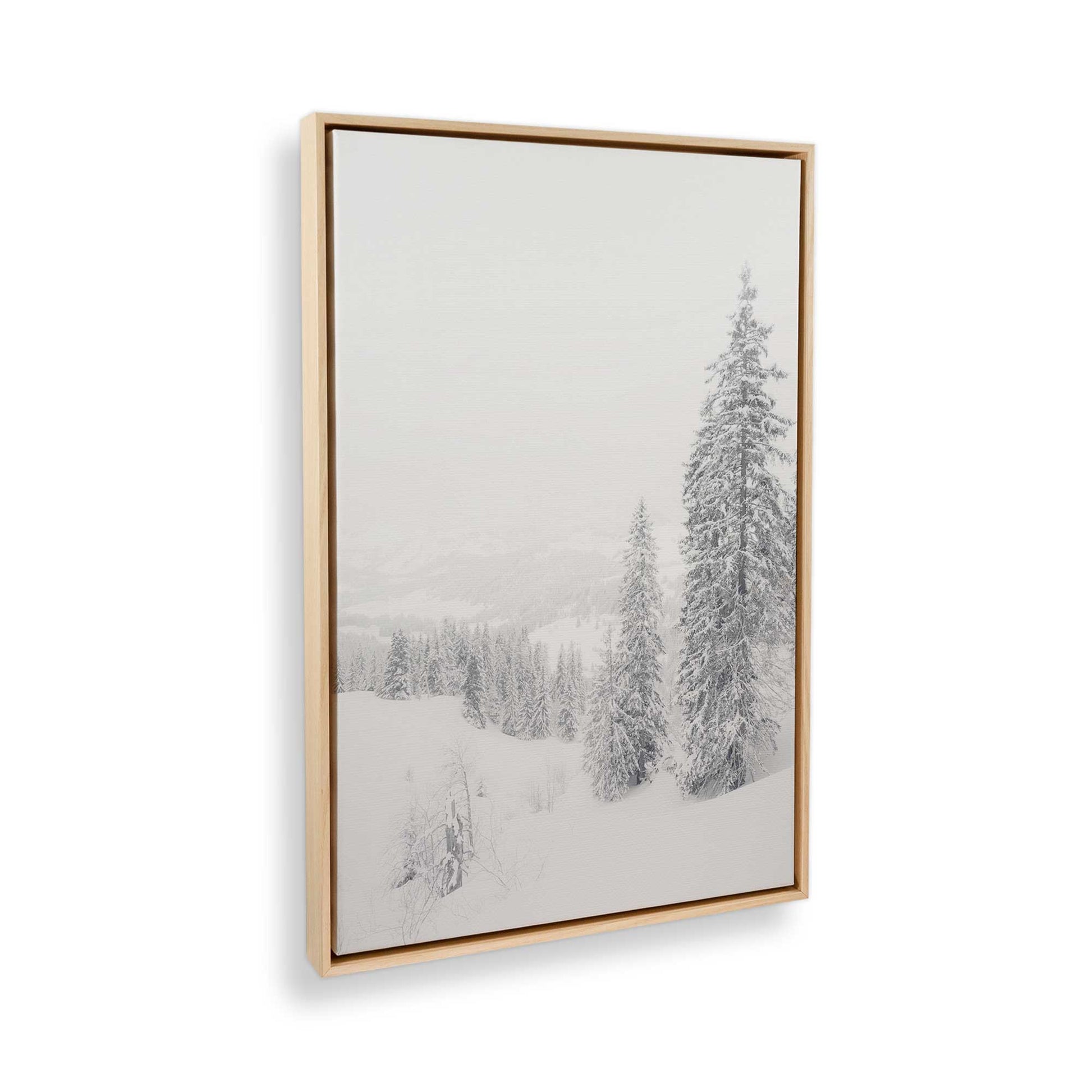 [Color:American Maple] Picture of art in a American Maple frame at an angle