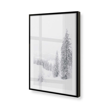 [Color:Satin Black] Picture of art in a Satin Black frame at an angle