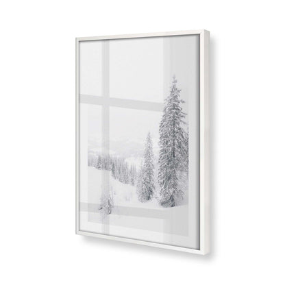 [Color:Opaque White] Picture of art in a Opaque White frame at an angle