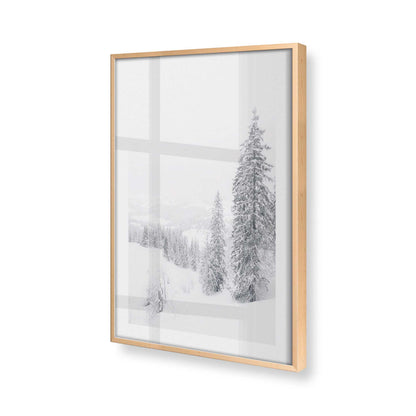 [Color:Raw Maple] Picture of art in a Raw Maple frame at an angle