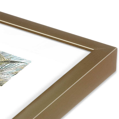 [Color:Brushed Gold] Picture of art in a Brushed Gold frame of the corner