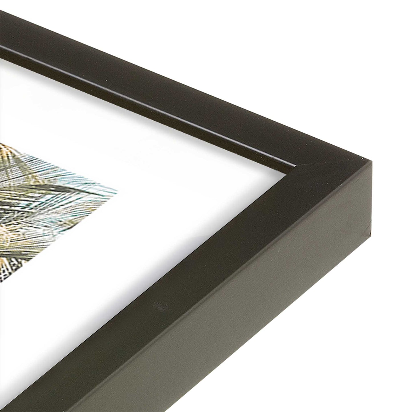 [Color:Satin Black] Picture of art in a Satin Black frame of the corner