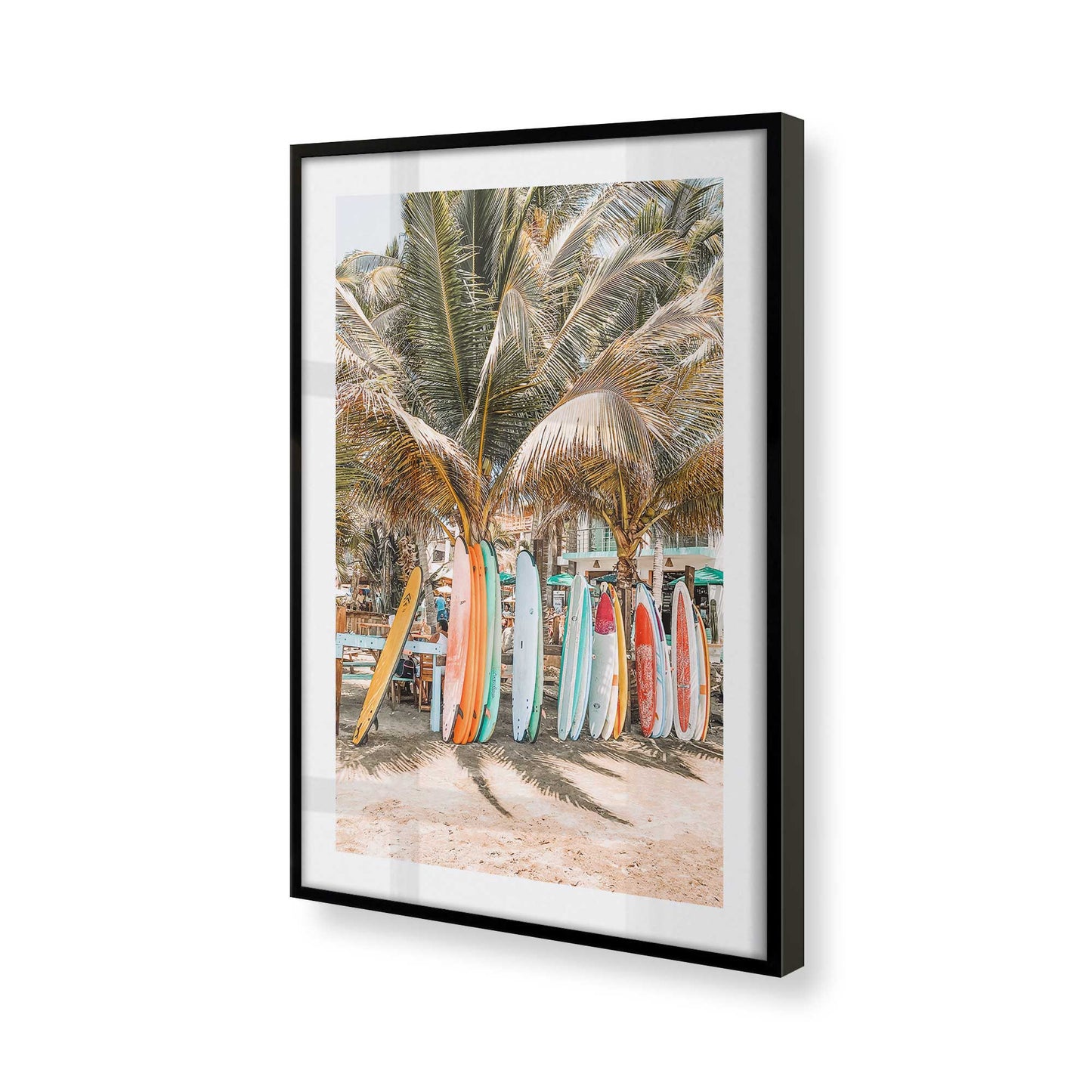 [Color:Satin Black] Picture of art in a Satin Black frame at an angle