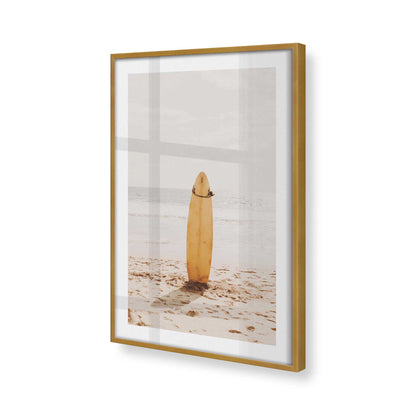 [Color:Polished Gold] Picture of art in a Polished Gold frame at an angle