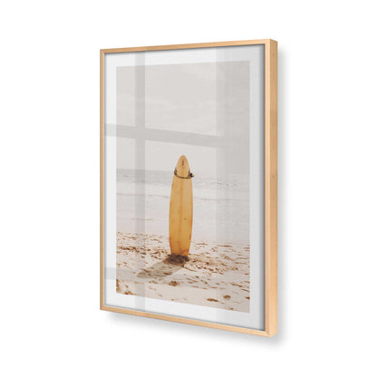 [Color:Raw Maple] Picture of art in a Raw Maple frame at an angle