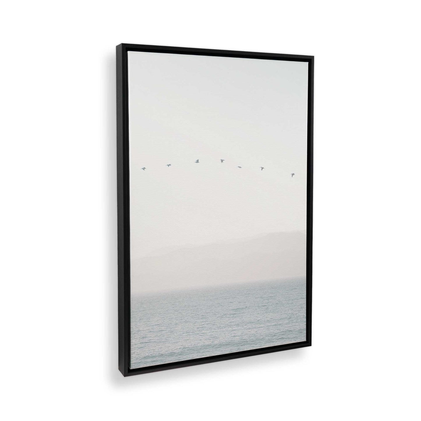 [Color:Satin Black] Picture of art in a Satin Black frame at an angle