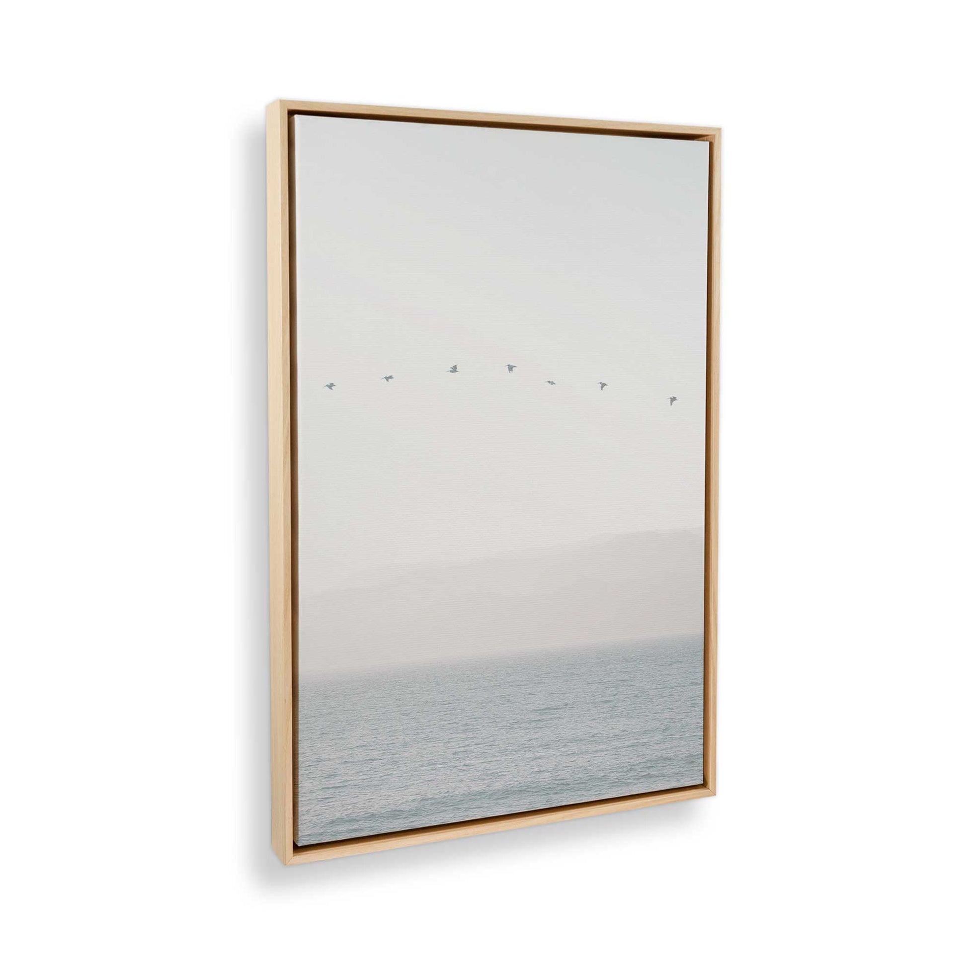 [Color:American Maple] Picture of art in a American Maple frame at an angle