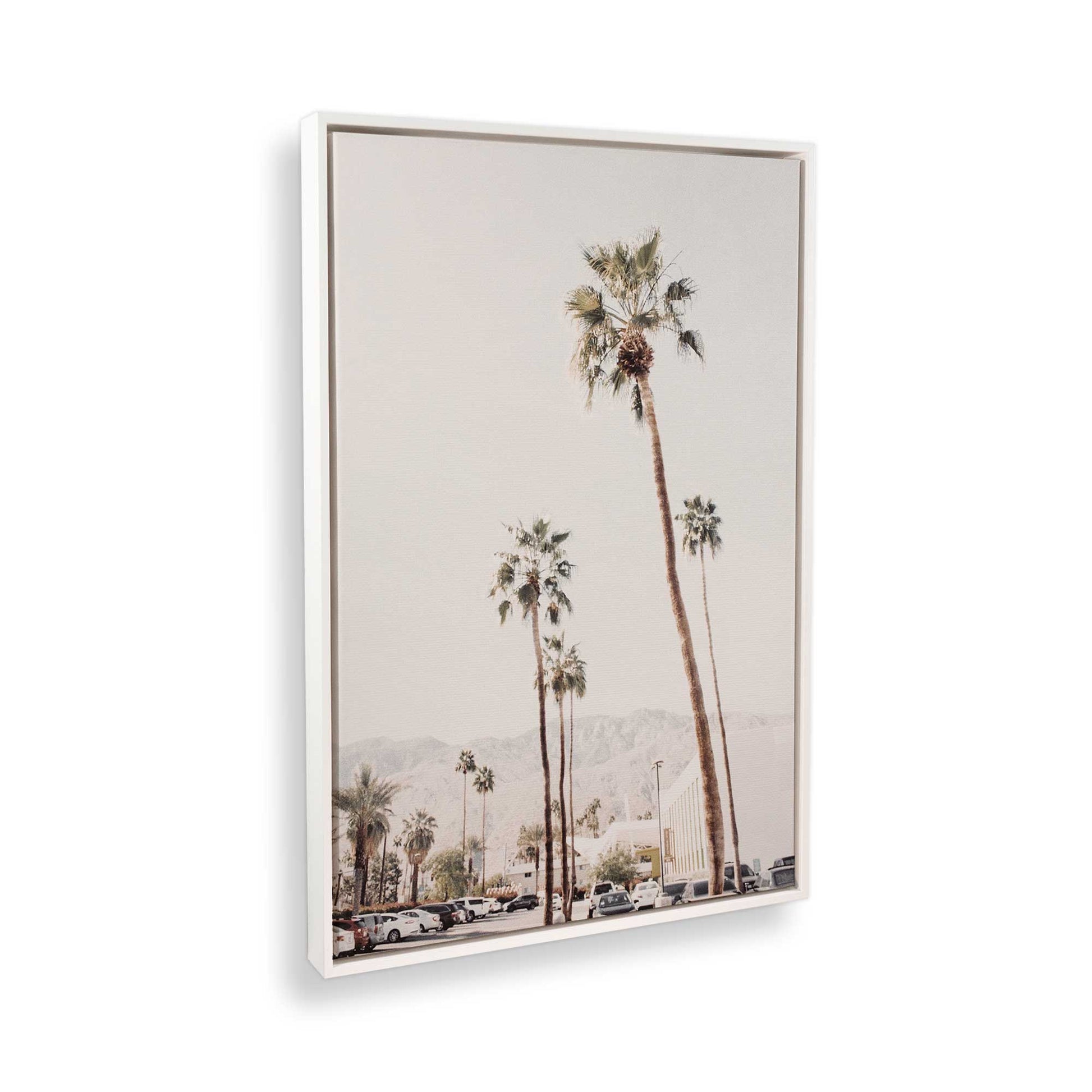 [Color:Opaque White] Picture of art in a White frame at an angle