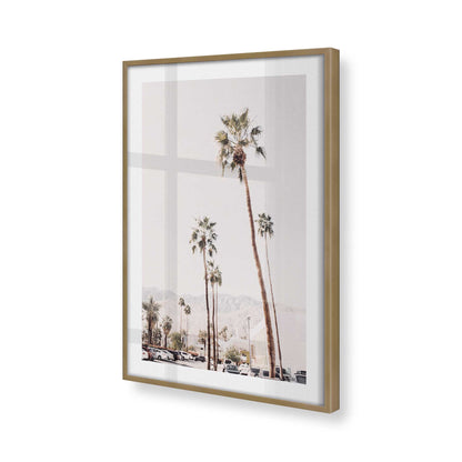 [Color:Brushed Gold] Picture of art in a Brushed Gold frame at an angle