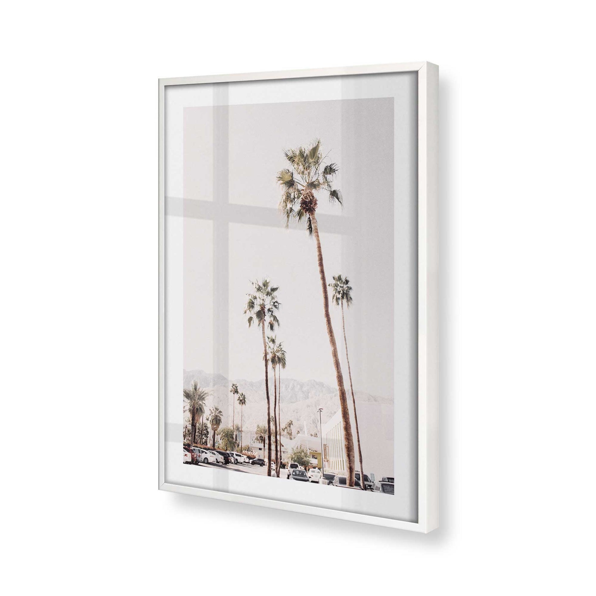 [Color:Opaque White] Picture of art in a Opaque White frame at an angle