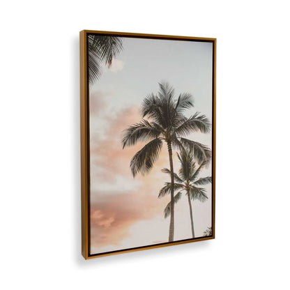 [Color:Polished Gold] Picture of art in a Polished Gold frame at an angle