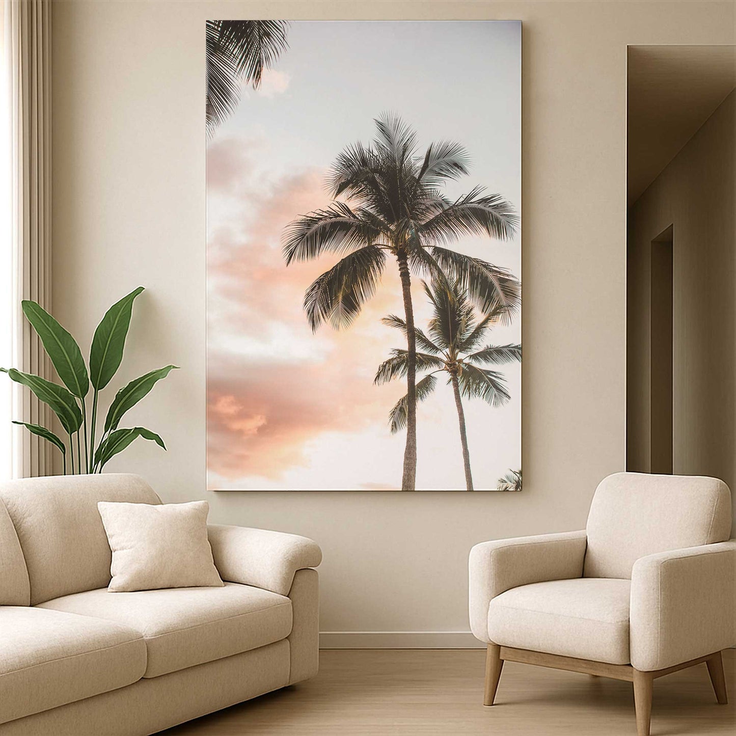 [Color:Stretched Canvas], Picture of art in a room