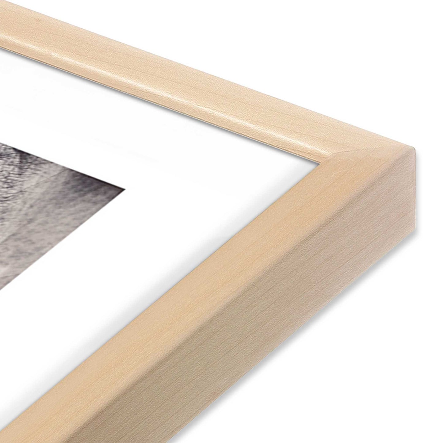 [Color:Raw Maple] Picture of art in a Raw Maple frame of the corner