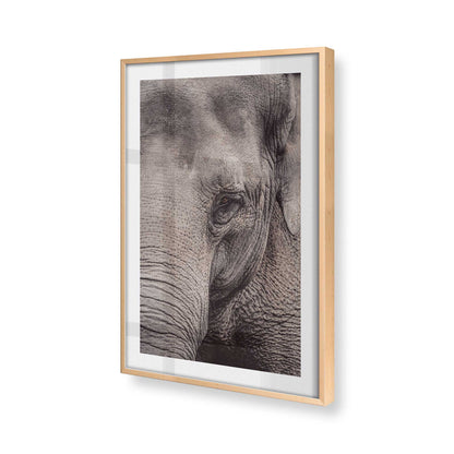 [Color:Raw Maple] Picture of art in a Raw Maple frame at an angle