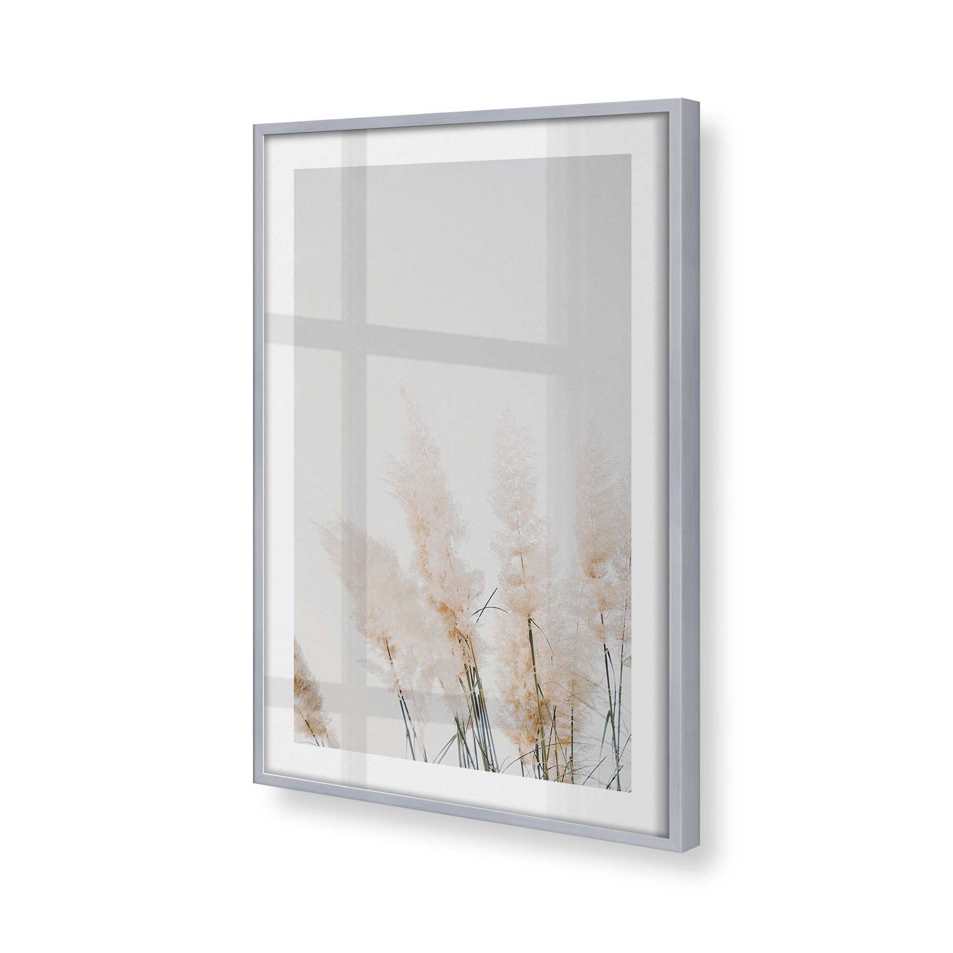 [Color:Polished Chrome] Picture of art in a Polished Chrome frame at an angle