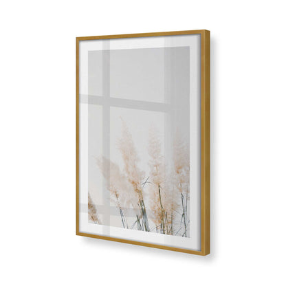 [Color:Polished Gold] Picture of art in a Polished Gold frame at an angle