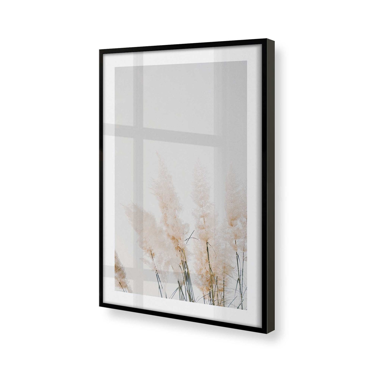 [Color:Satin Black] Picture of art in a Satin Black frame at an angle