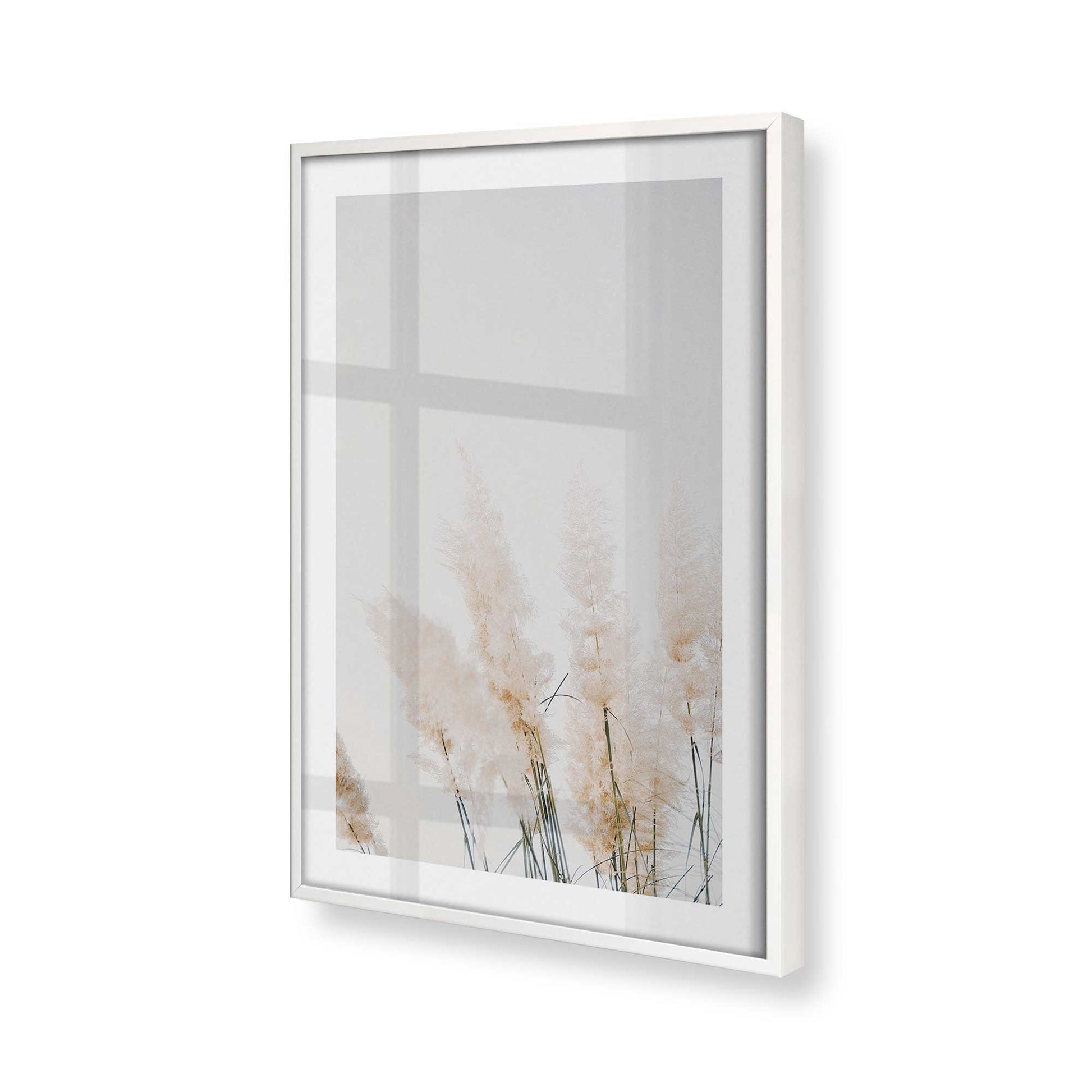 [Color:Opaque White] Picture of art in a Opaque White frame at an angle