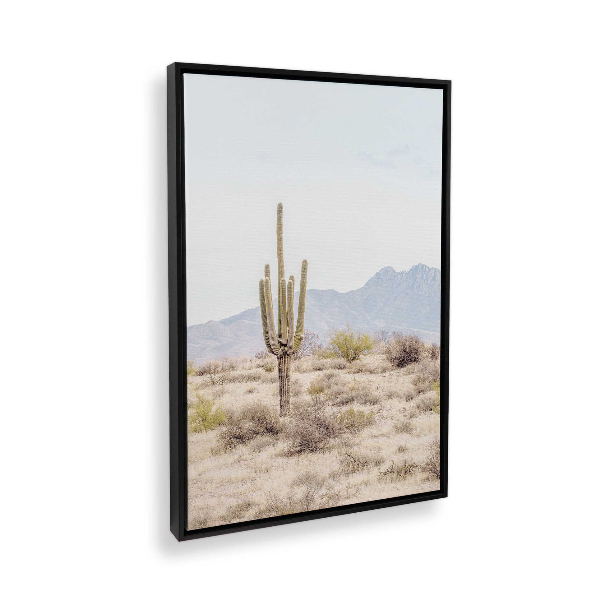 [Color:Satin Black] Picture of art in a Satin Black frame at an angle