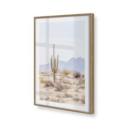 [Color:Brushed Gold] Picture of art in a Brushed Gold frame at an angle