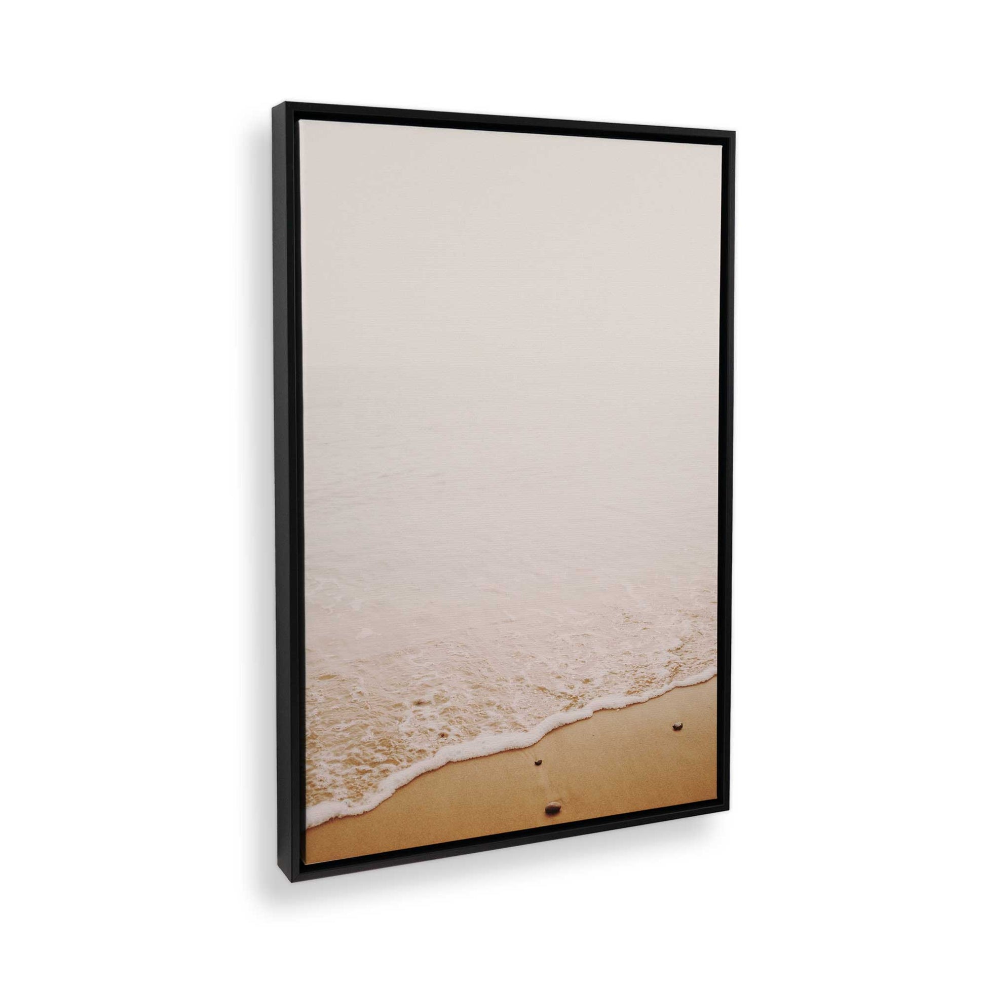 [Color:Satin Black] Picture of art in a Satin Black frame at an angle