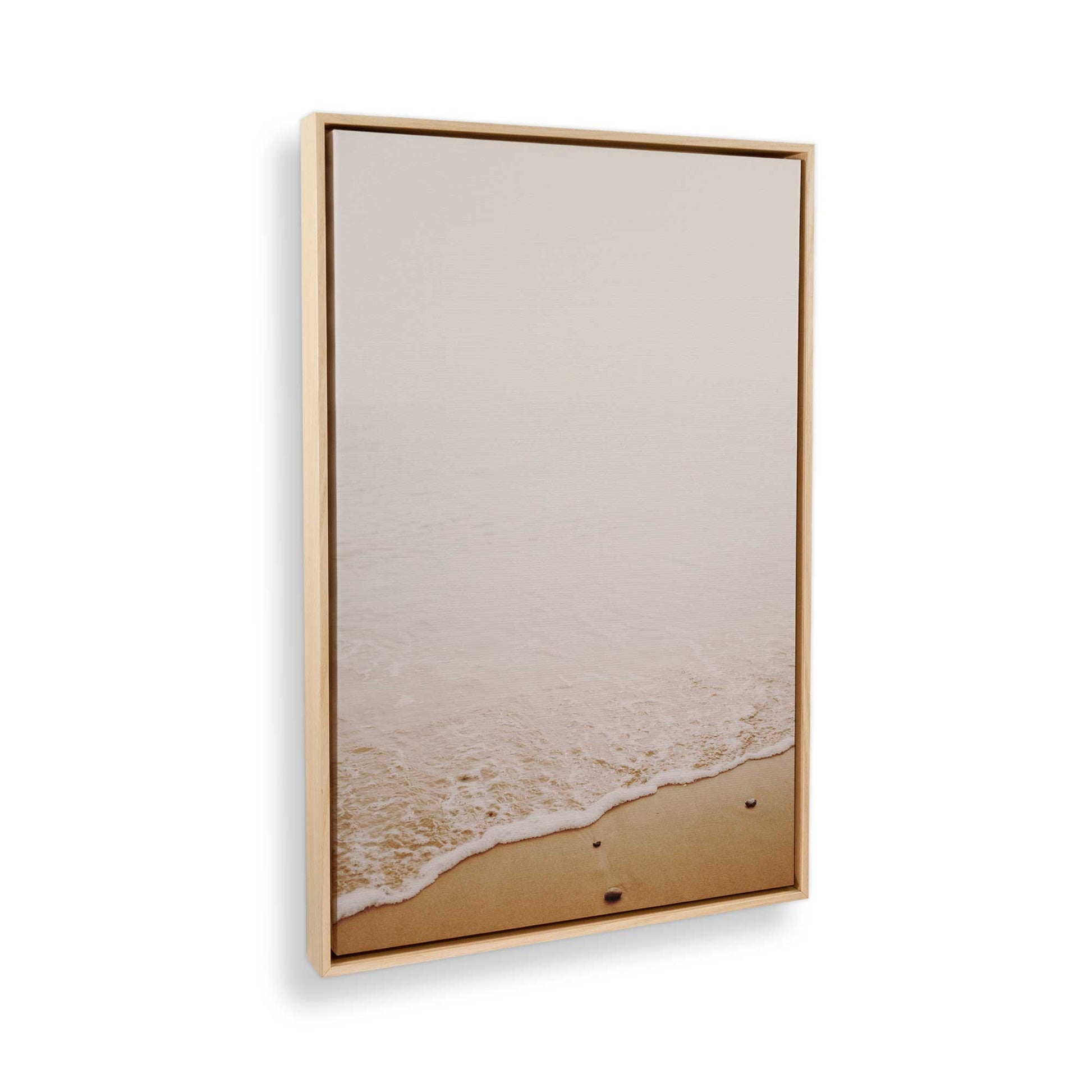 [Color:American Maple] Picture of art in a American Maple frame at an angle