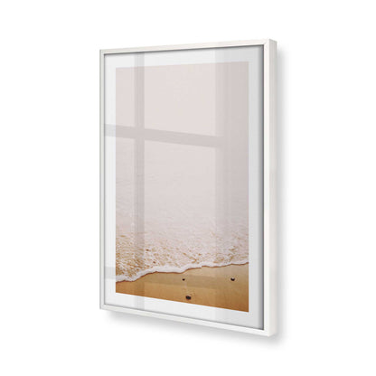 [Color:Opaque White] Picture of art in a Opaque White frame at an angle