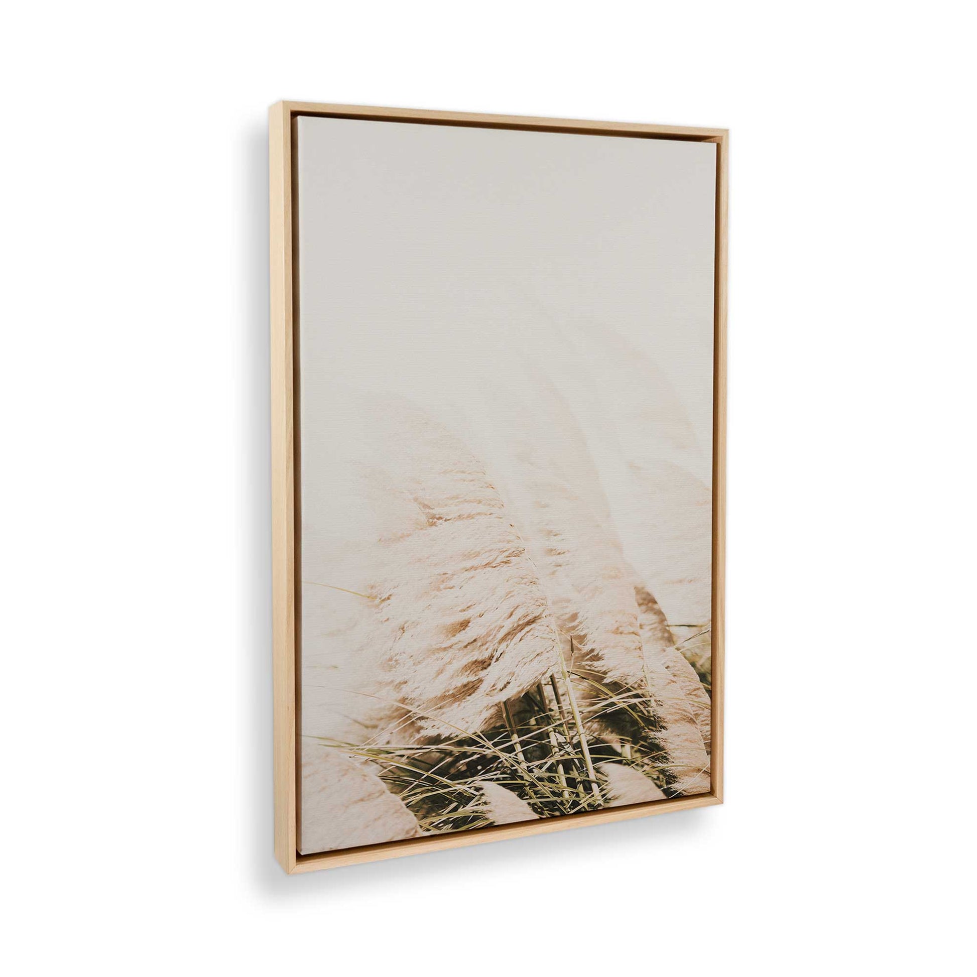 [Color:American Maple] Picture of art in a American Maple frame at an angle